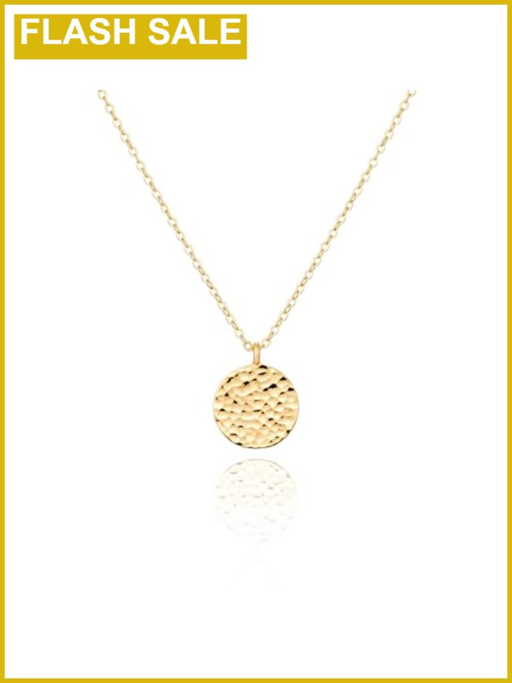 14k Gold Plated Dainty Moon Pendant Necklace